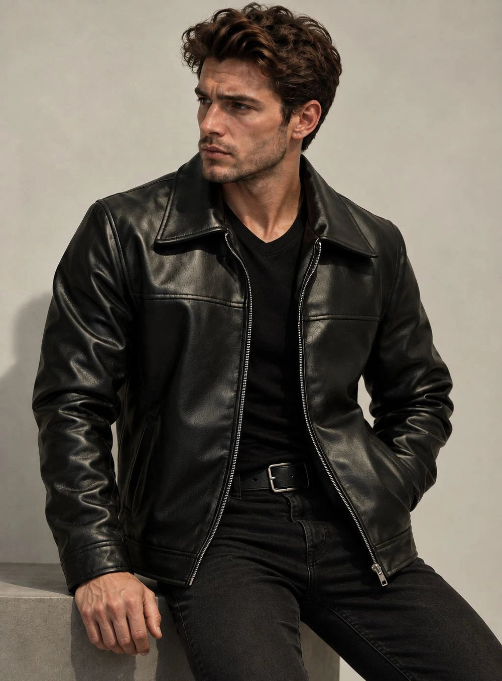Men’s Yok Black Mafia Style Jacket